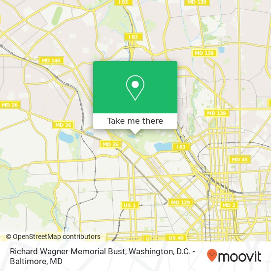 Richard Wagner Memorial Bust map