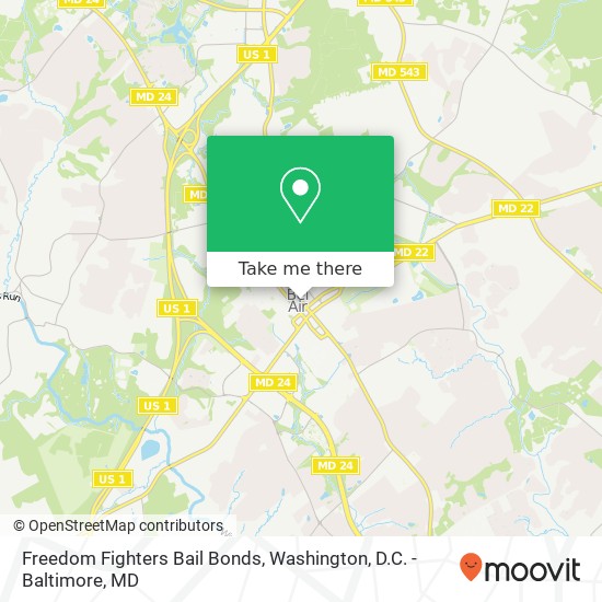 Mapa de Freedom Fighters Bail Bonds