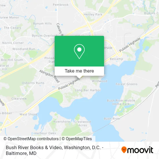 Bush River Books & Video map