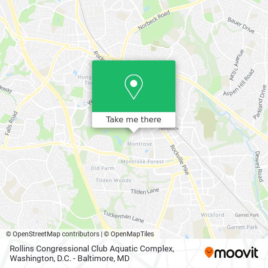 Mapa de Rollins Congressional Club Aquatic Complex