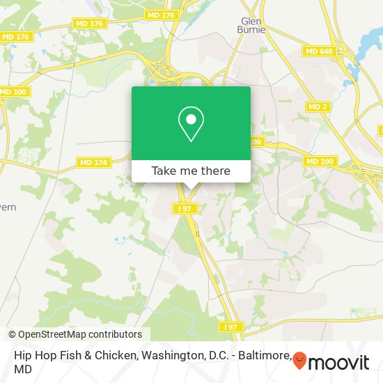 Hip Hop Fish & Chicken map