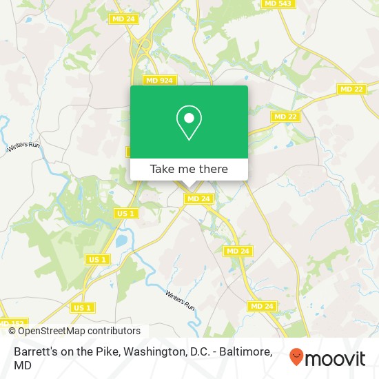 Mapa de Barrett's on the Pike