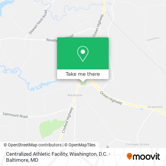 Centralized Athletic Facility map