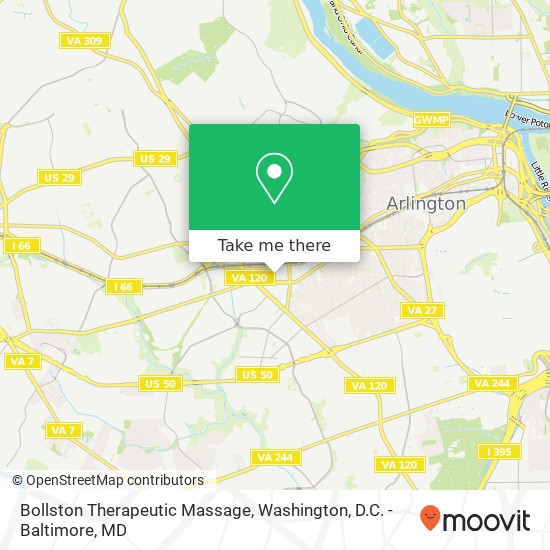 Mapa de Bollston Therapeutic Massage