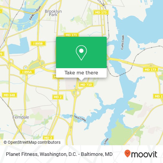 Planet Fitness map