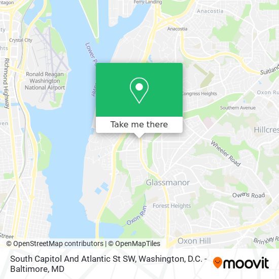 Mapa de South Capitol And Atlantic St SW