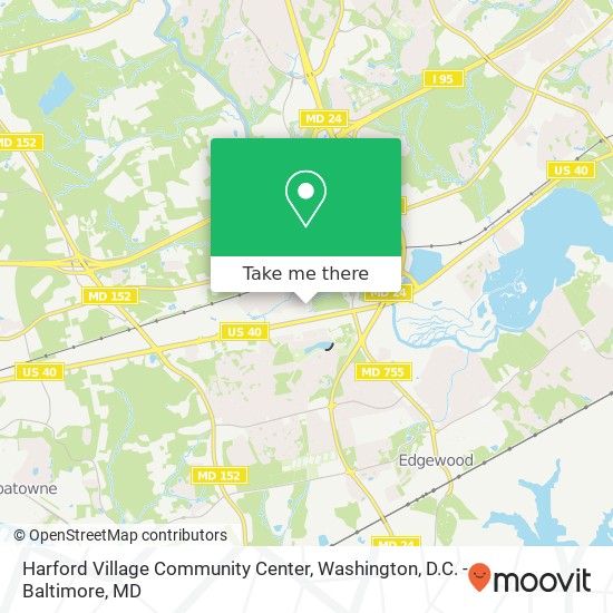 Harford Village Community Center map