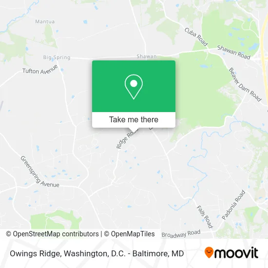 Owings Ridge map