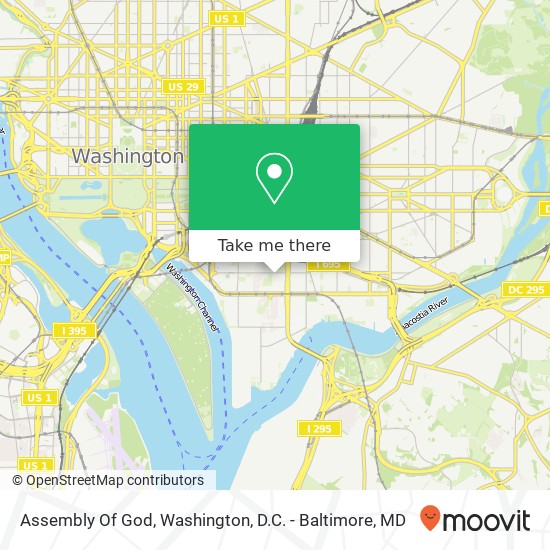 Assembly Of God map