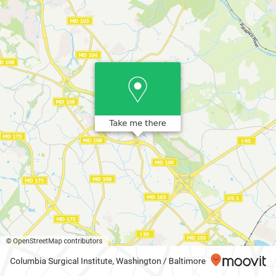 Columbia Surgical Institute map