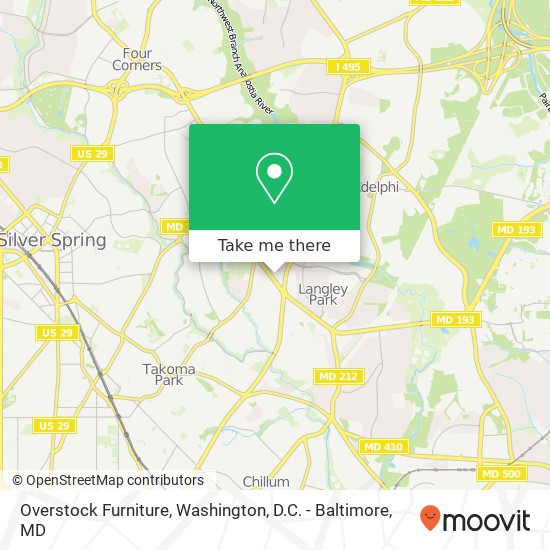 Overstock Furniture map