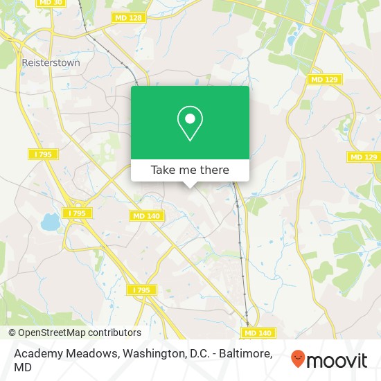 Academy Meadows map