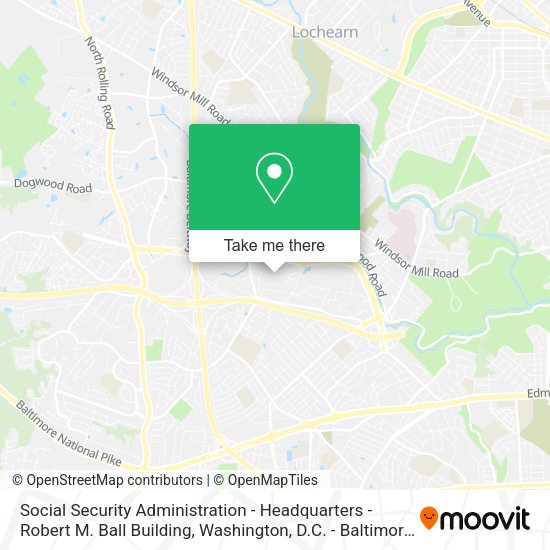 Social Security Administration - Headquarters - Robert M. Ball Building map