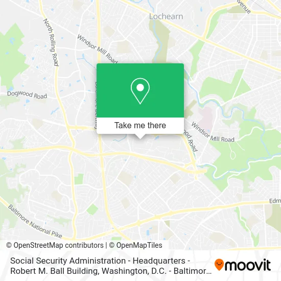 Social Security Administration - Headquarters - Robert M. Ball Building map