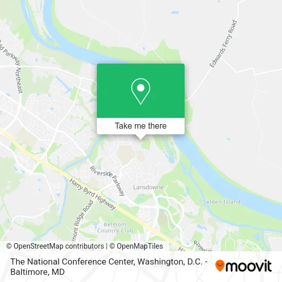 The National Conference Center map