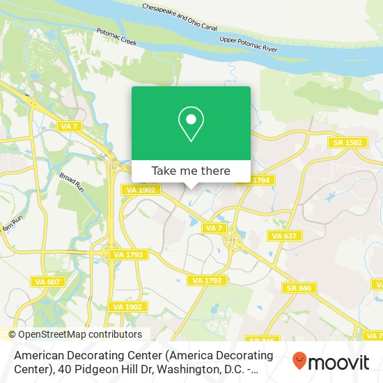 Mapa de American Decorating Center (America Decorating Center), 40 Pidgeon Hill Dr