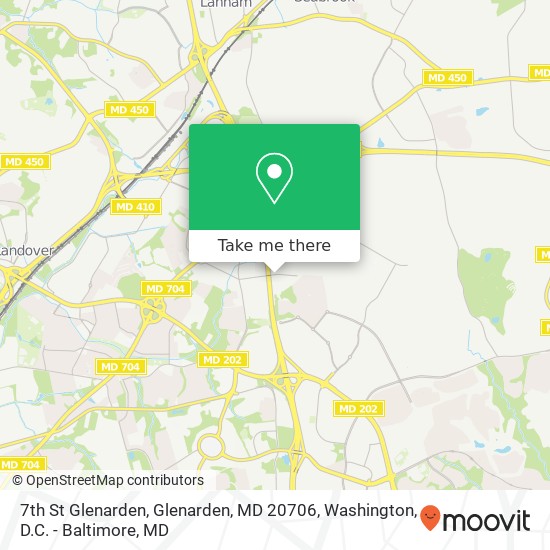 7th St Glenarden, Glenarden, MD 20706 map