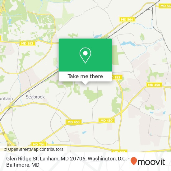 Glen Ridge St, Lanham, MD 20706 map