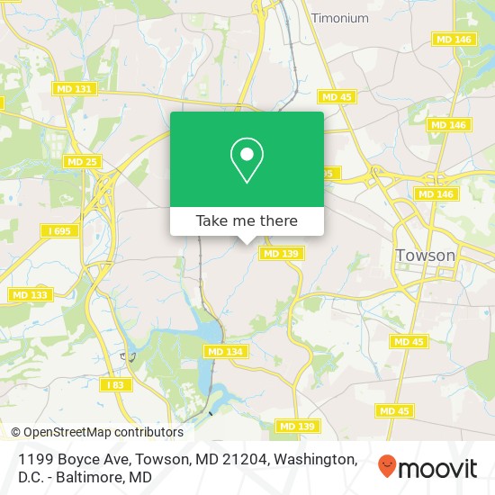 1199 Boyce Ave, Towson, MD 21204 map