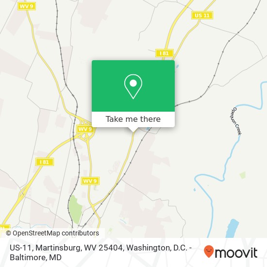 US-11, Martinsburg, WV 25404 map