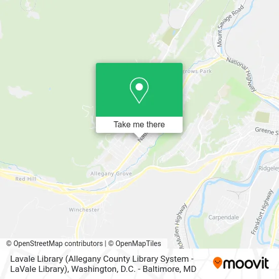 Lavale Library (Allegany County Library System - LaVale Library) map