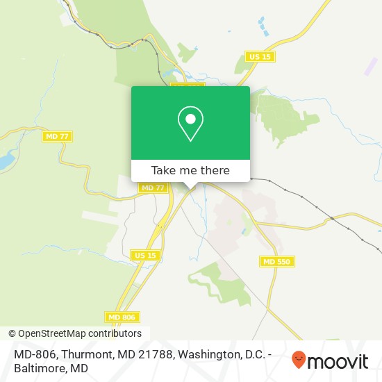 Mapa de MD-806, Thurmont, MD 21788