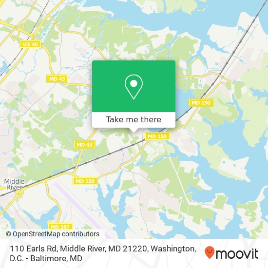 110 Earls Rd, Middle River, MD 21220 map