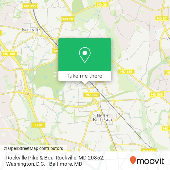Rockville Pike & Bou, Rockville, MD 20852 map