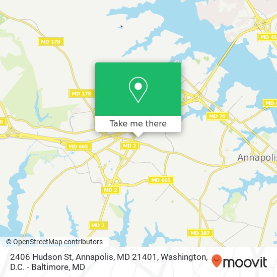 2406 Hudson St, Annapolis, MD 21401 map