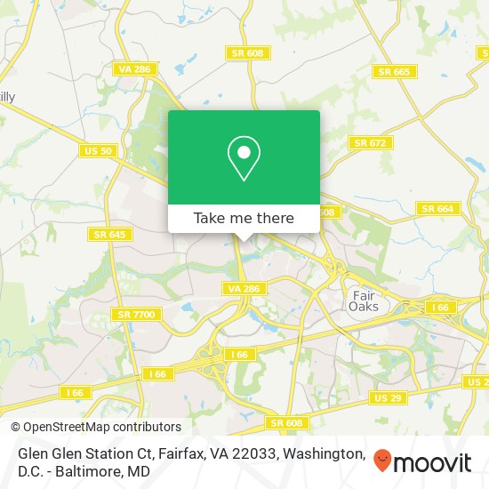 Glen Glen Station Ct, Fairfax, VA 22033 map