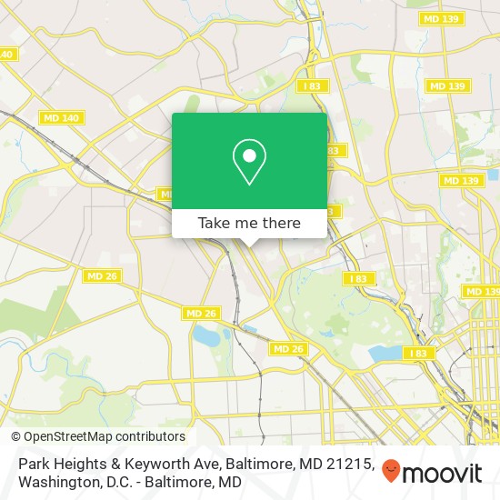 Park Heights & Keyworth Ave, Baltimore, MD 21215 map