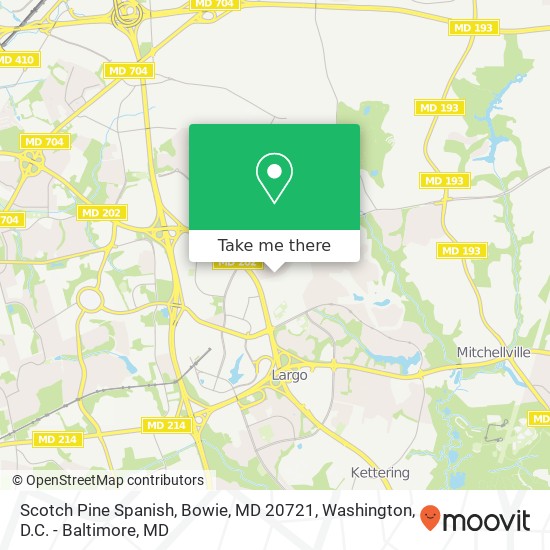 Scotch Pine Spanish, Bowie, MD 20721 map