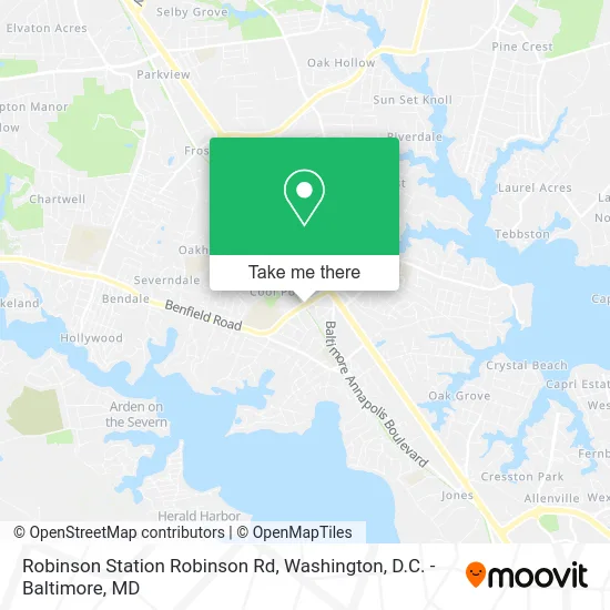 Robinson Station Robinson Rd map