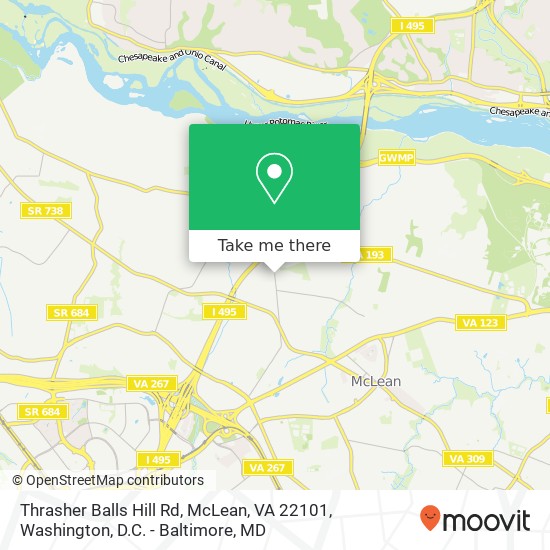 Thrasher Balls Hill Rd, McLean, VA 22101 map