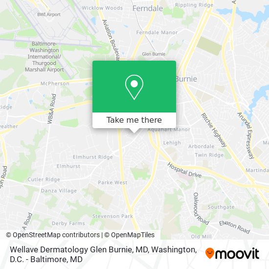 Mapa de Wellave Dermatology Glen Burnie, MD