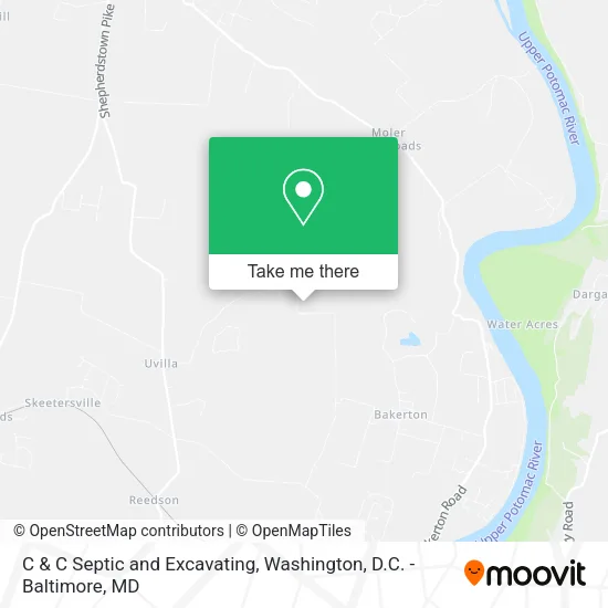 C & C Septic and Excavating map