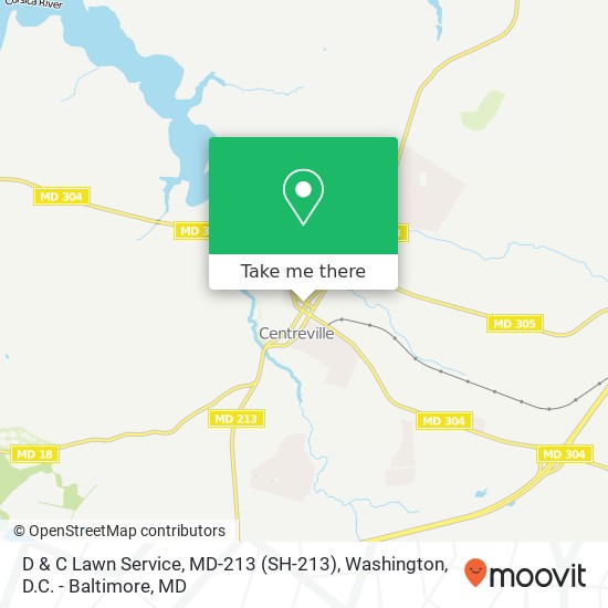 Mapa de D & C Lawn Service, MD-213 (SH-213)