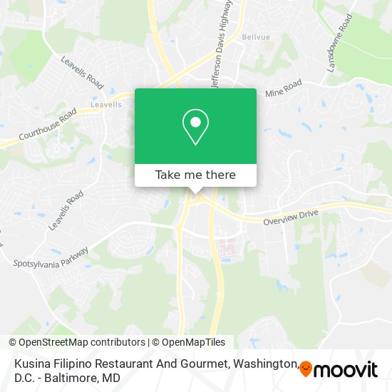 Mapa de Kusina Filipino Restaurant And Gourmet