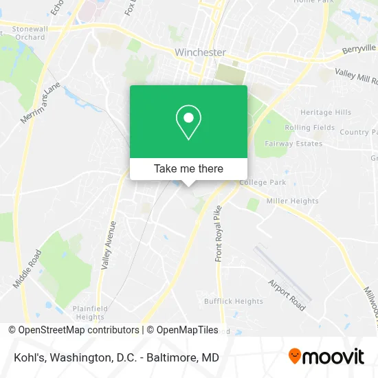 Kohl's map