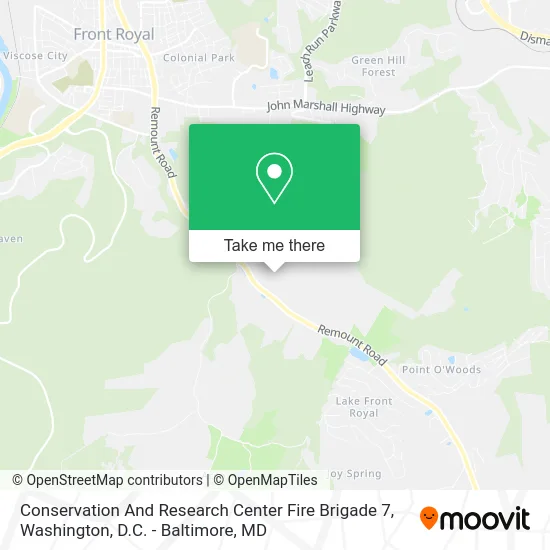 Conservation And Research Center Fire Brigade 7 map