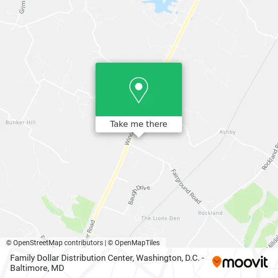 Mapa de Family Dollar Distribution Center