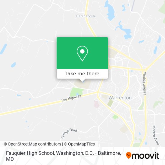 Mapa de Fauquier High School