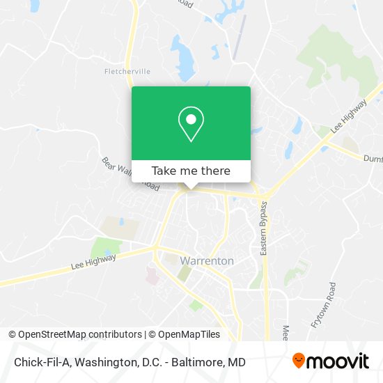 Chick-Fil-A map