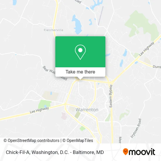 Chick-Fil-A map