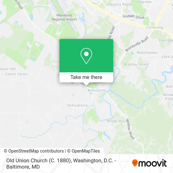 Old Union Church (C. 1880) map