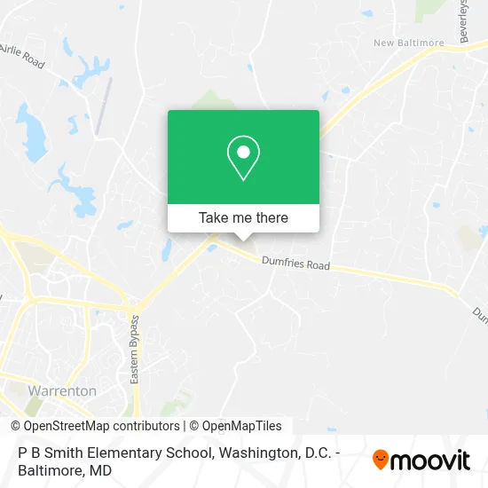 P B Smith Elementary School map