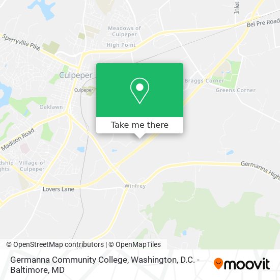 Mapa de Germanna Community College