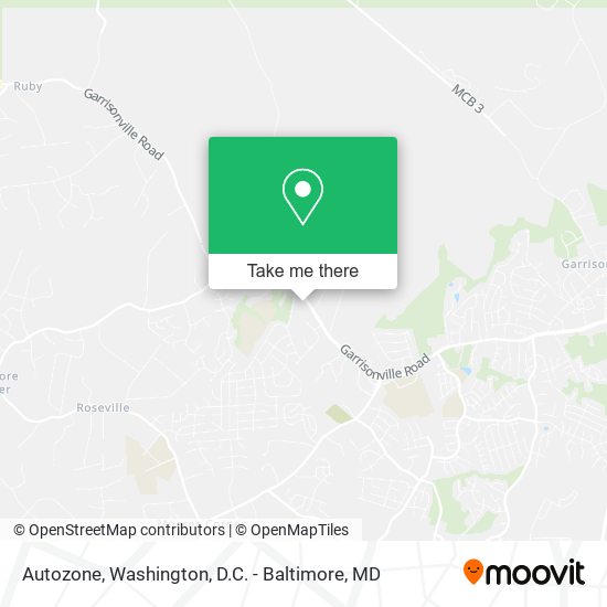 Mapa de Autozone