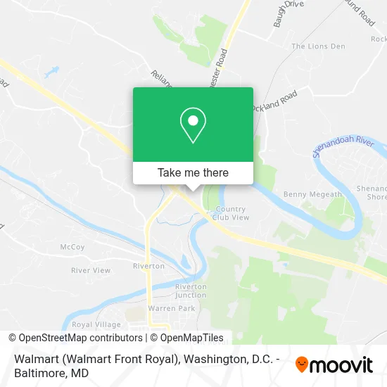Walmart (Walmart Front Royal) map