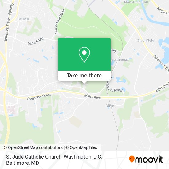 St Jude Catholic Church map